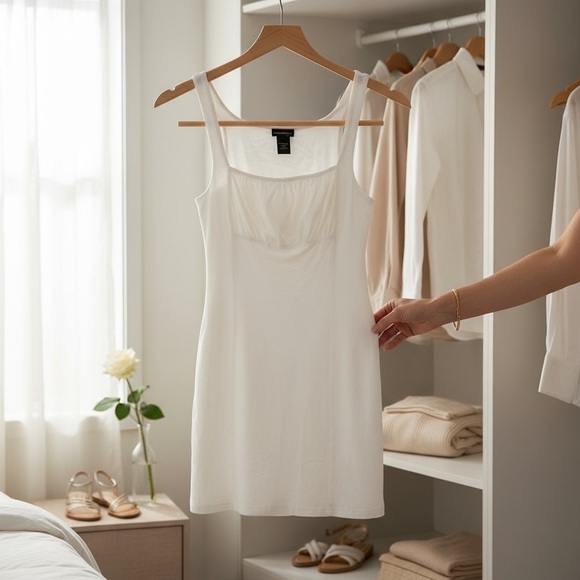 Moda International White Mini Dress - Picture 3 of 4